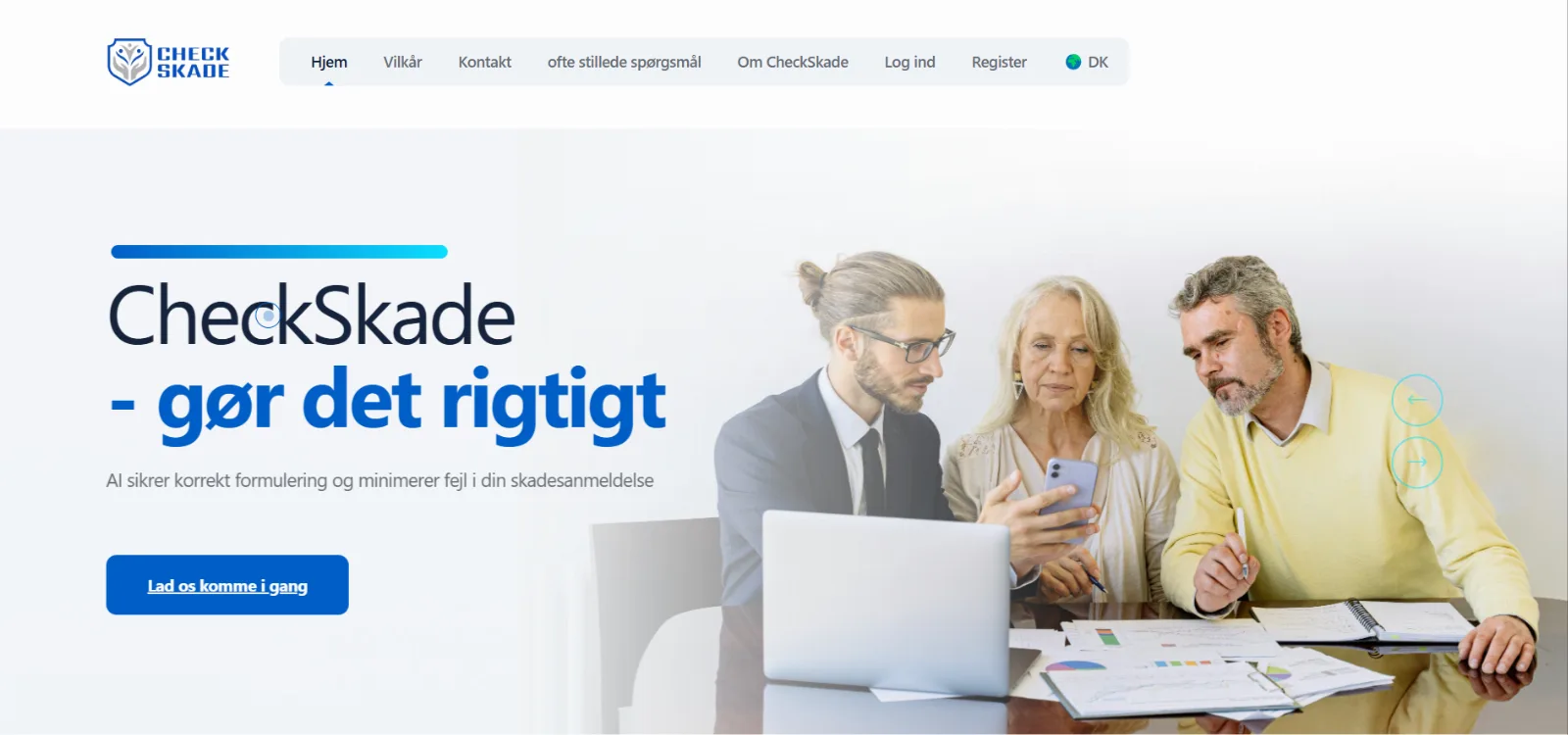 CheckSkade: getting an insurance claim worded right before it is sent